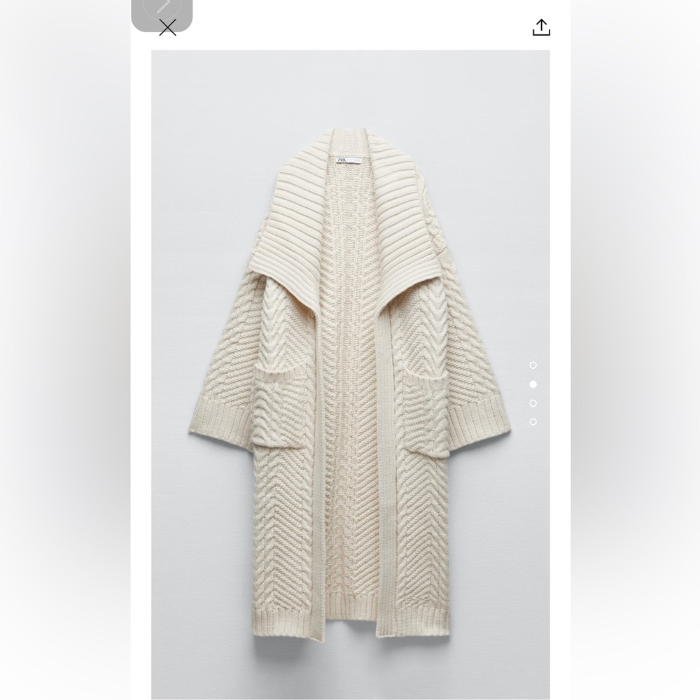 Zara Oversized Maxi Cardigan